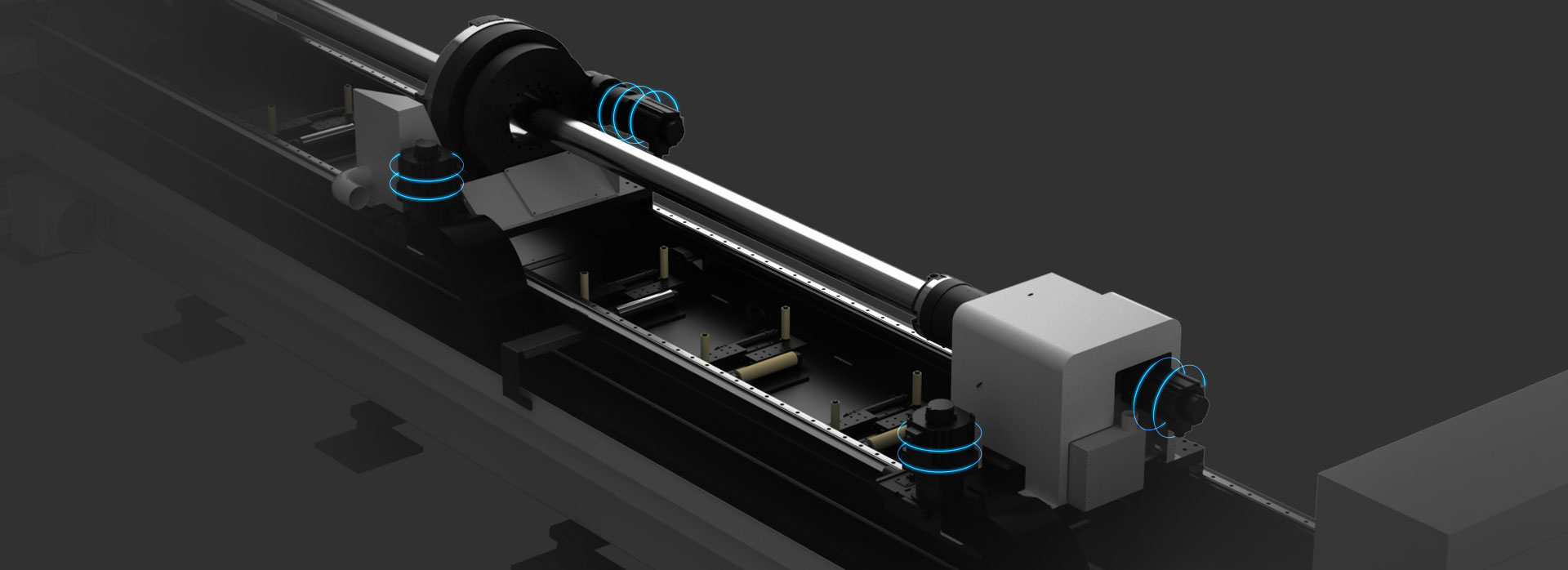 三卡盤切管機(jī)-自動校正小管材