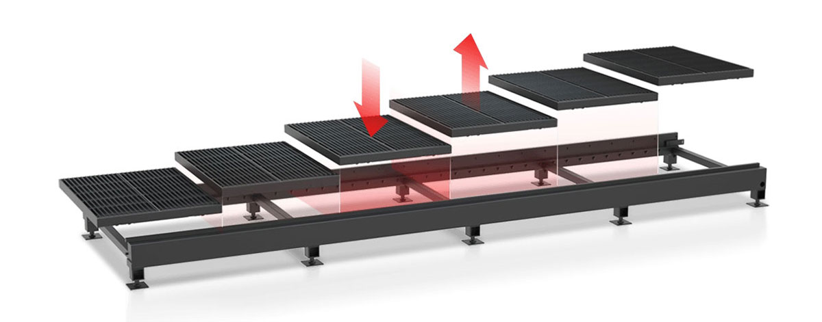 高功率系列行業(yè)首創(chuàng)模塊化組合工作臺