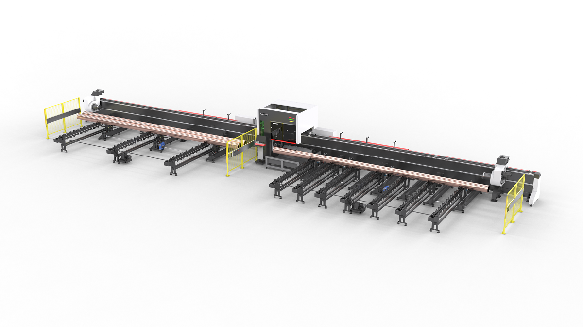 ??&nbsp;三卡盤重型激光管材切割機