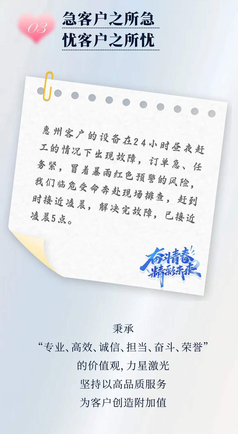 力星激光服務(wù)怎么樣？力星用五星售后服務(wù)貼心為您解憂！