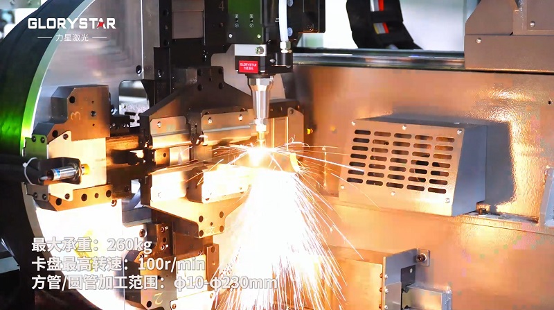 6000瓦雙卡盤激光切管機(jī)，高效率，高精度，高品質(zhì)