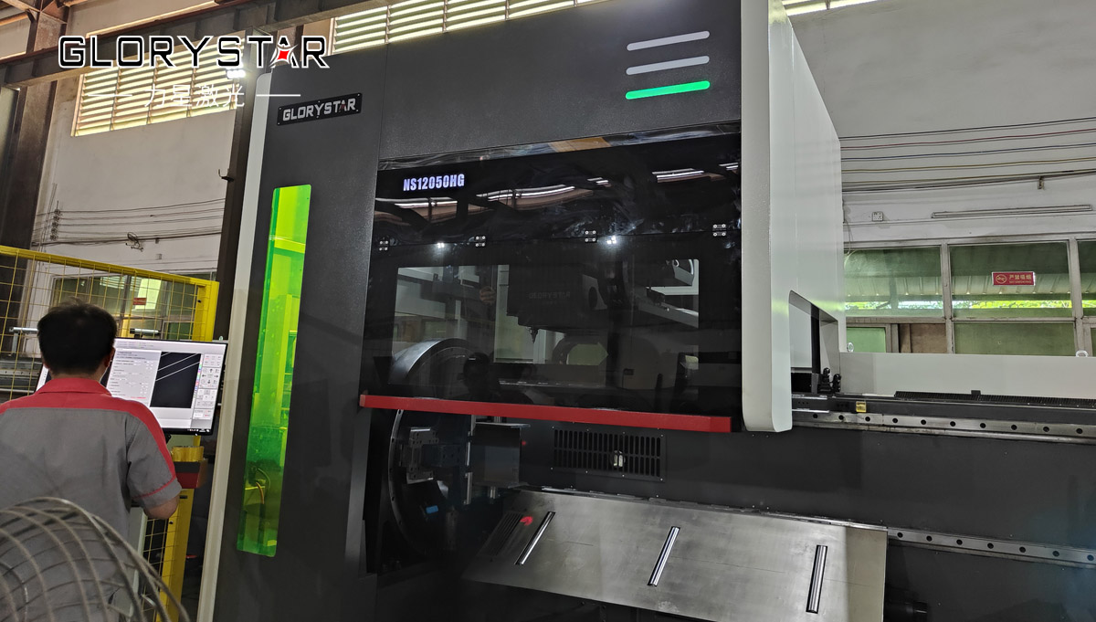 NS12050超長版520卡盤重型激光切管機爆款來襲！助力“新基建” 未來可期！